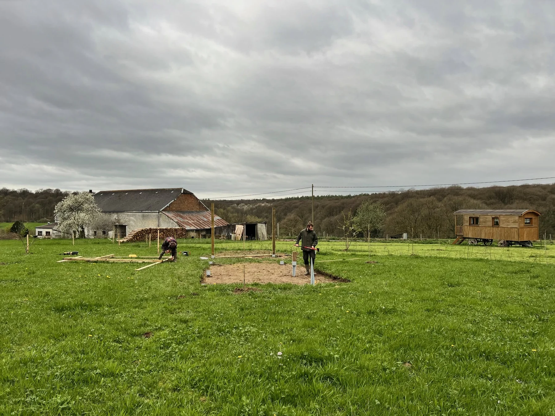 La préparation de l’emplacement du rucher