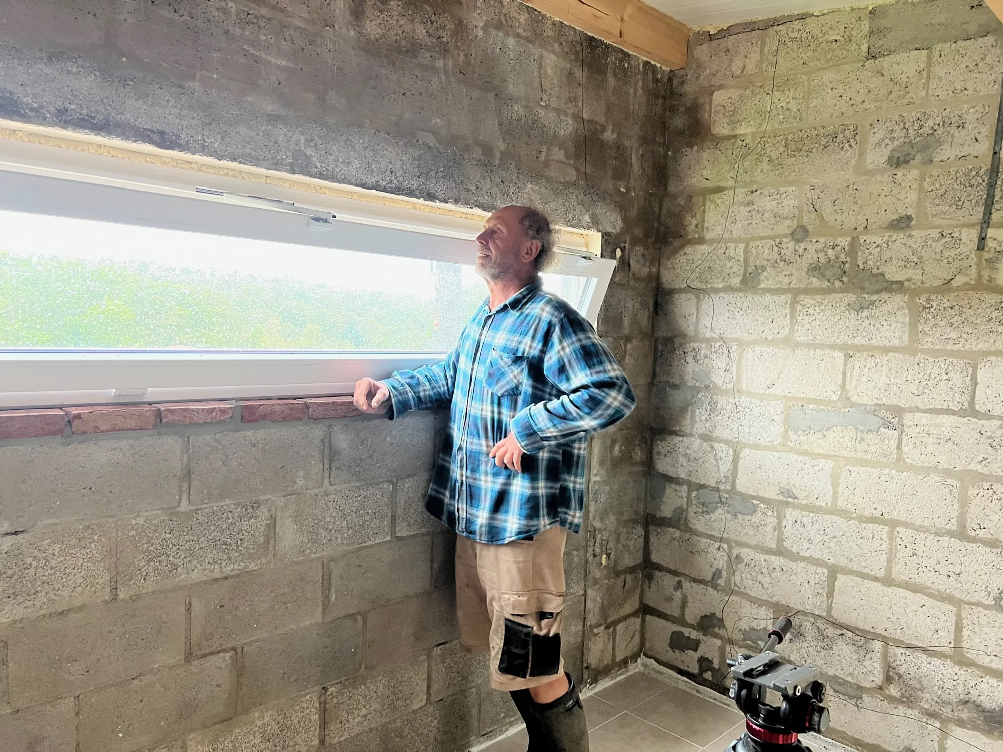 Le nouveau châssis du garage, en septembre 2024.