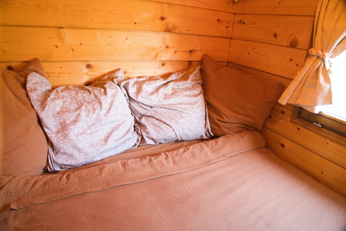 Le couchage de la roulotte